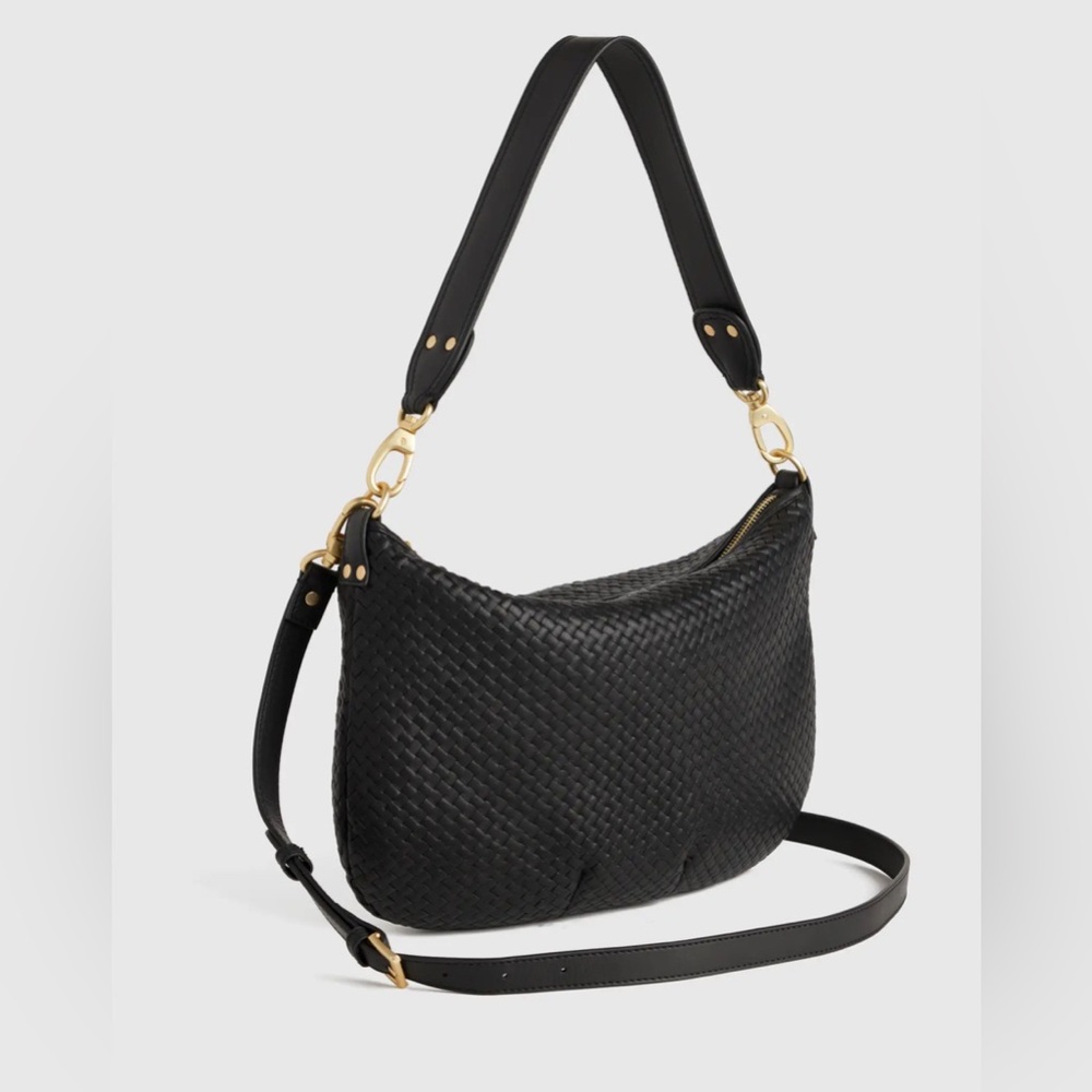 Like new Italian Handwoven Leather Mini Shoulder Bag